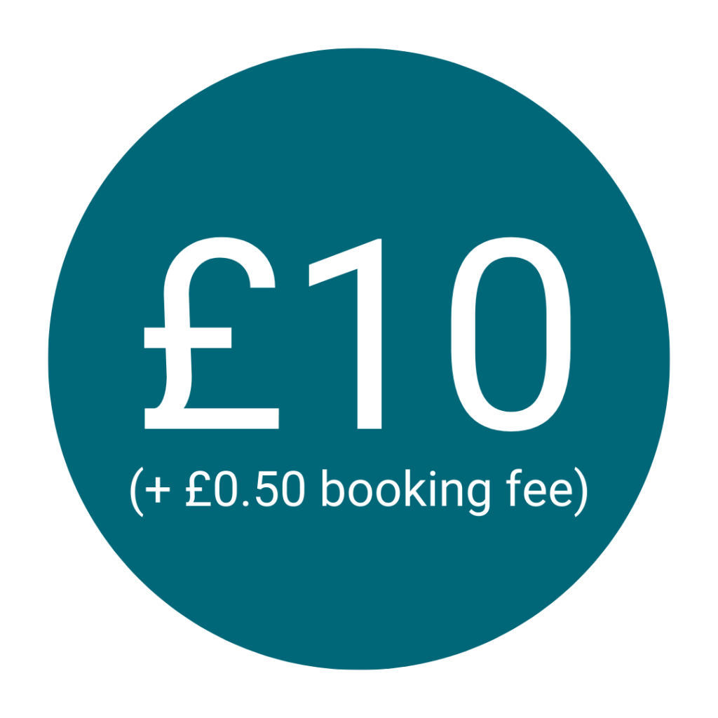 £10 plus 50p booking fee